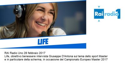 Rai Radio Uno Life 28feb17